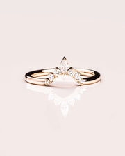0.20 CT Marquise & Round Cut Lab Grown Diamond Wedding Band Gift For Her Mapple Gems